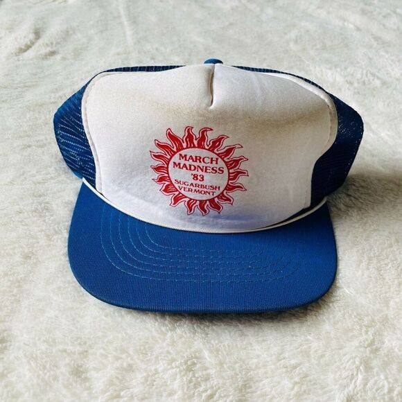 RARE March Madness 1983 Sugar Bush Vermont Snap Back Hat - Picture 1 of 5
